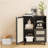 Rattan Buffet Cabinet With Adjustable Shelf, Sideboard With Drawers For Living Room, Kitchen, Entryway-1897976625