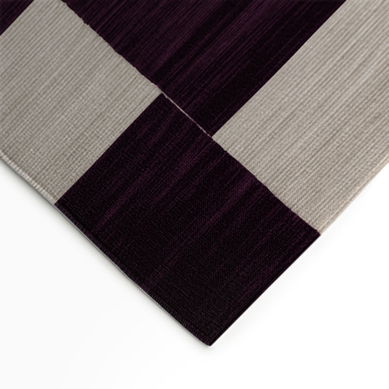 Tapis d'intérieur et d'extérieur à carreaux beige, Rectangle 5 pi x 7 pi