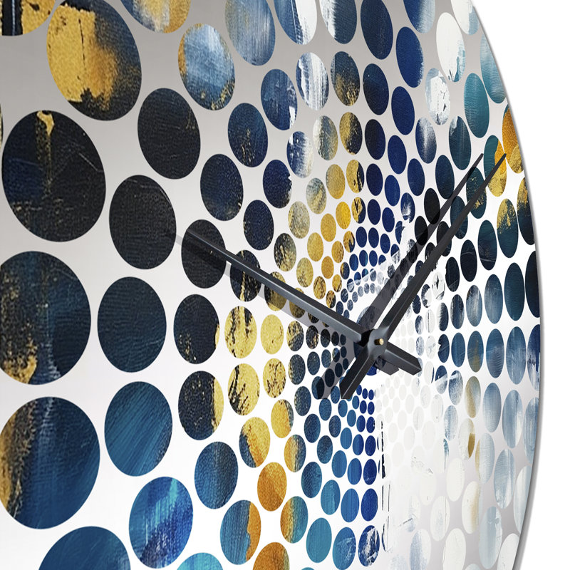 Kenysha - Horloge murale peinture abstraite, Petit