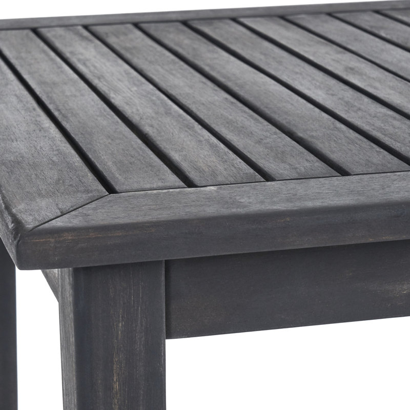 Table de bar d'extérieur minimaliste gris foncé, en bois, table en bois - gris, pour le jardin et l'extérieur, 41 po de hauteur, assemblage requis