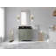 Cambridge 36 In. W X 22 In. D Left Offset Sink Bathroom Vanity In Evergreen With 2 In. Carrara Marble-109006977