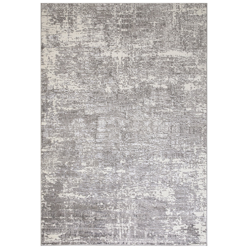 Aisha Metallic Flatweave Grey Rug, Rectangle 200 x 290cm