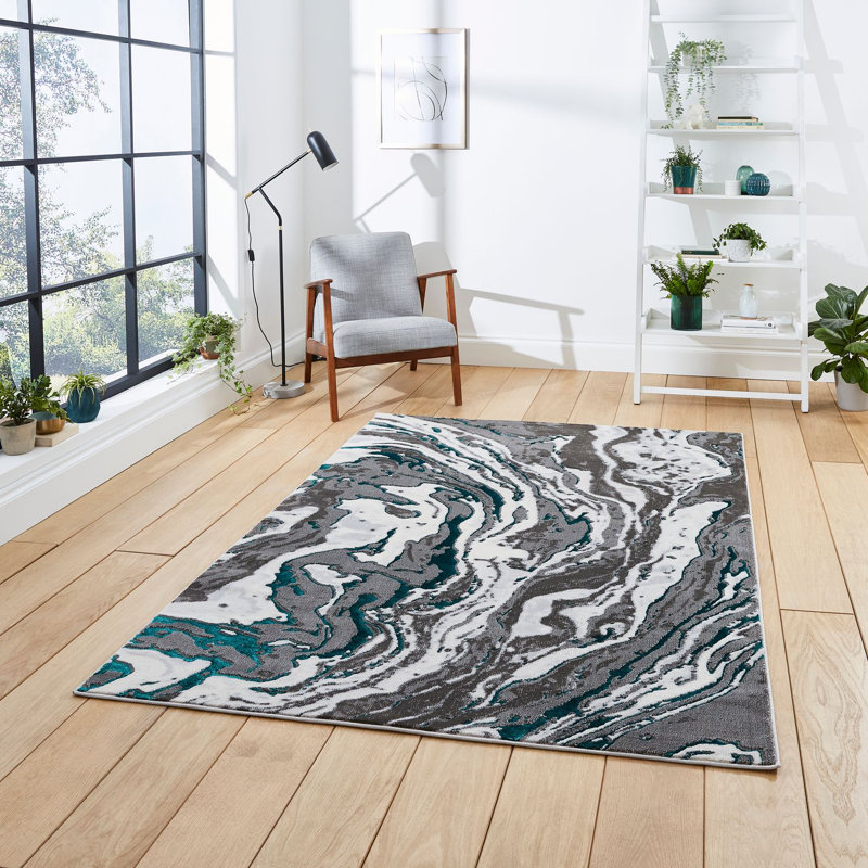 Chessman area rug Machine Woven Rectangle Grey, Rectangle 80 x 150cm