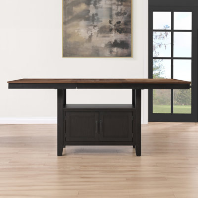 Mendenhall Rectangular 80'' Storage Counter Table