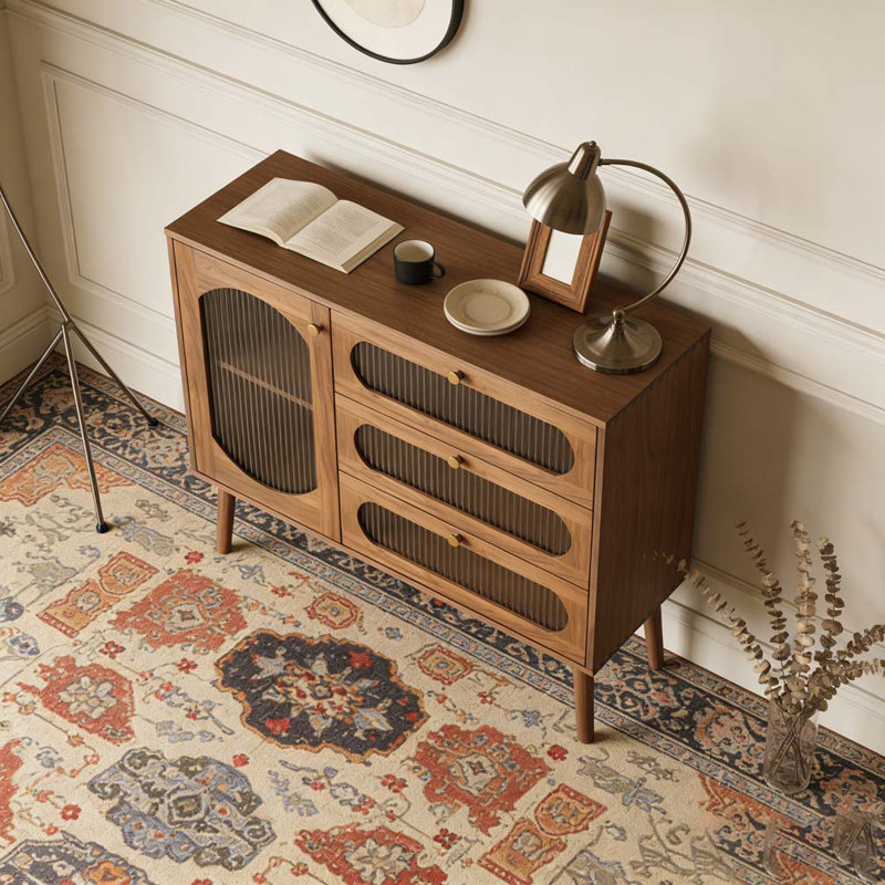 Buffet décoratif avec 3 tiroirs et porte
