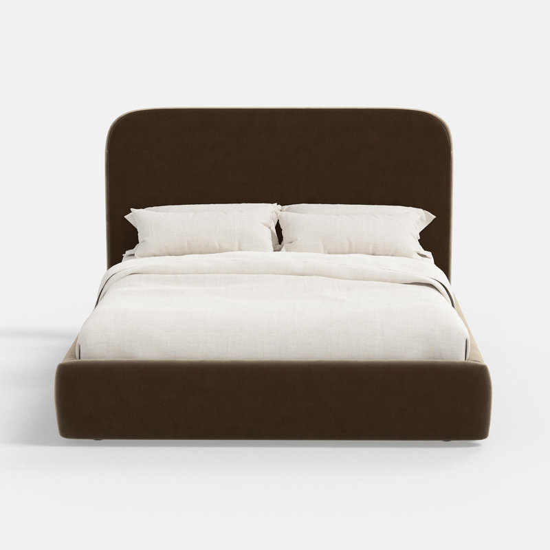 Upholstered Bed, Full, Performance Textured Weave Driftwood