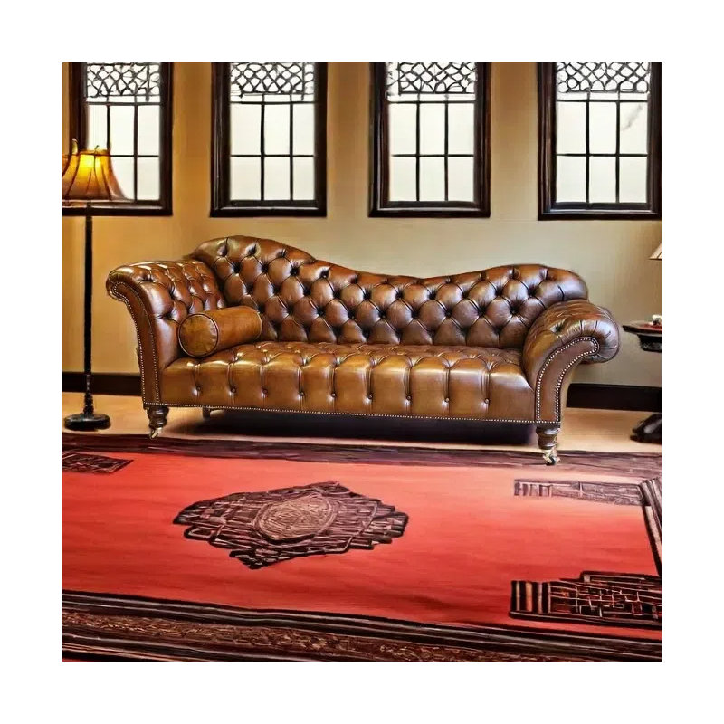 Chaise longue paresseuse rétro, Orienté à gauche (vu de face)