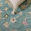 Samarkand 401 Hand Knotted Wool; Cotton Oriental Rug in Green/Pink-526346850