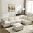 Modular Sectional Sofa U Shaped Couch With Reversible Chaise, 6-Seat Convertible Design For Modern Living Rooms-1535270081