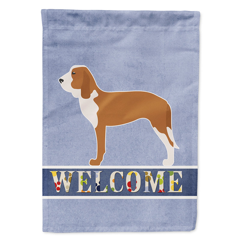 Double Sided 40'' H x 28'' W Polyester House Flag, Spanish Hound