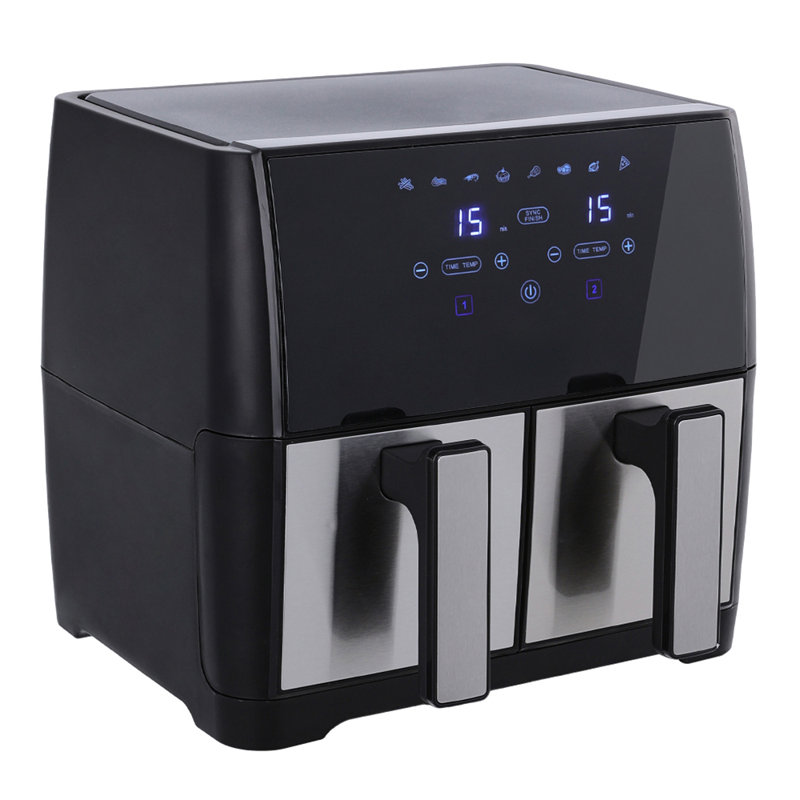 Belfry Kitchen 9L Air Fryer Oven, Black/Silver
