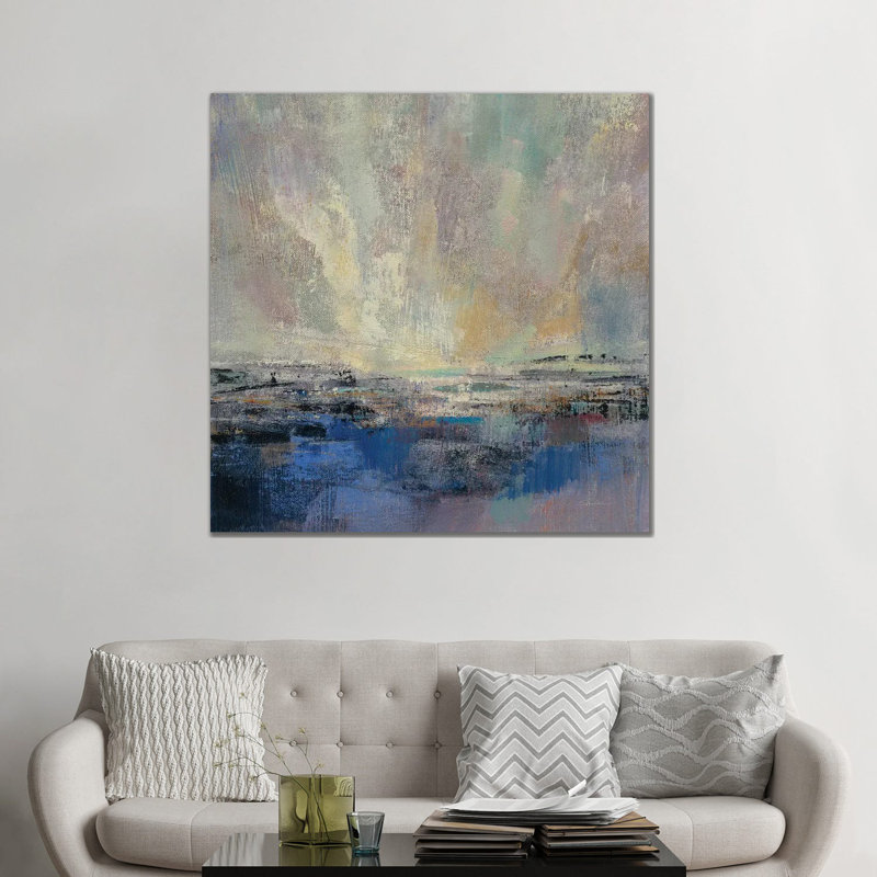 «Coastal View II» par Silvia Vassileva - reproduction, Toile tendue, H 48 po x l 48 po x P 1,5 po, Aucun mat