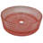 Luminous 36" Minimalist Metal Console Sink with Glass Vessel Basin and Solid Surface Top-102480560-102480561