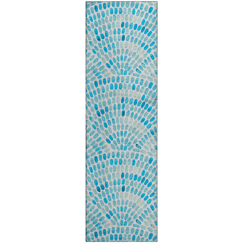  Premium Machine Washable Cerrito AMF186 Rug, Runner 2'3" x 7'6"