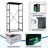 4 Drawer Dresser for Bedroom, Narrow Chest of Drawers, Wooden Top and Study Iron Frame 18"x37.5"-(WxH)