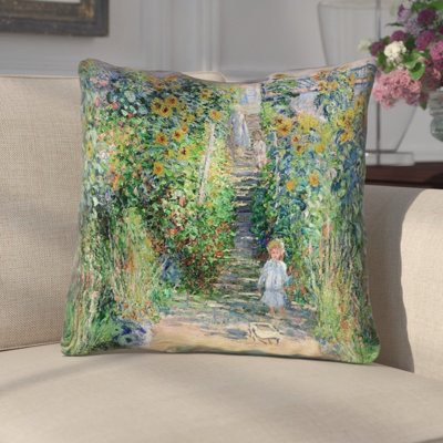  Coussin en coton Flower Garden