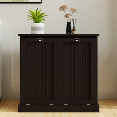 Armoire de trieur de linge inclinable à deux compartiments