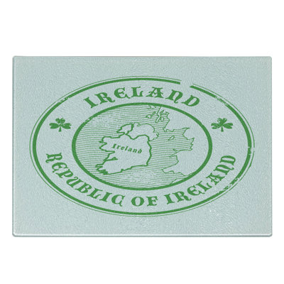East Urban Home Glass Ireland Map Cutting Board