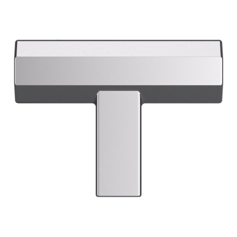 4416 Octagonal Knob, 1.5", Polished Chrome