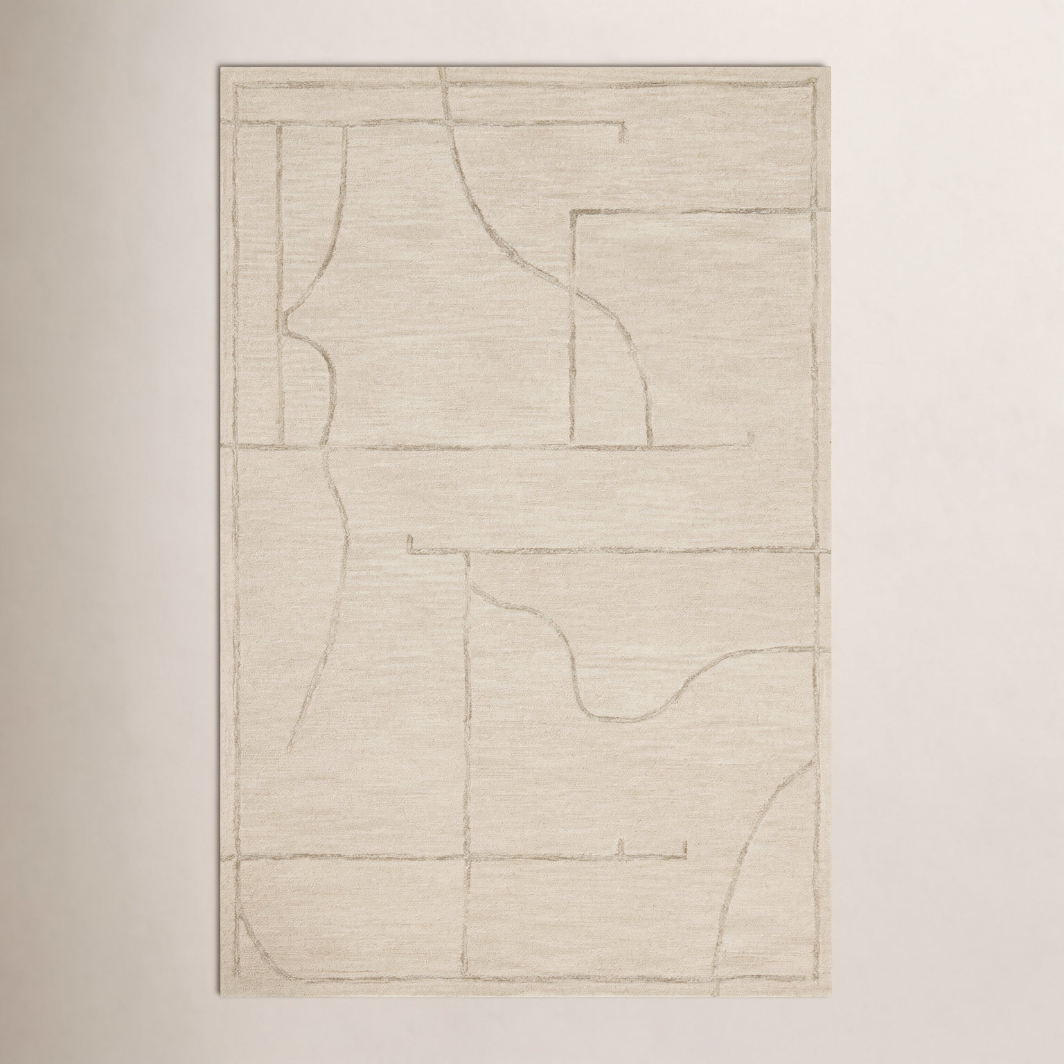 Jeremiah Brent x Loloi Barrow Ivory Taupe Jute Rug, Rectangle 8'6" x 11'6"
