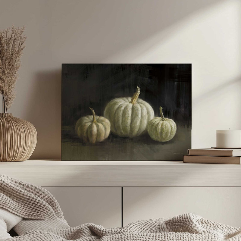 «Three Pumpkins» par Danhui Nai, reproduction d'art, L 48 x H 36