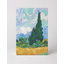 Champ de blé avec cyprès (1889) — Portrait en métal-596003548
