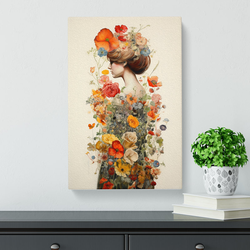 Wildflowers Victorian - No Frame Print, 50cm H x 35cm W x 3cm D