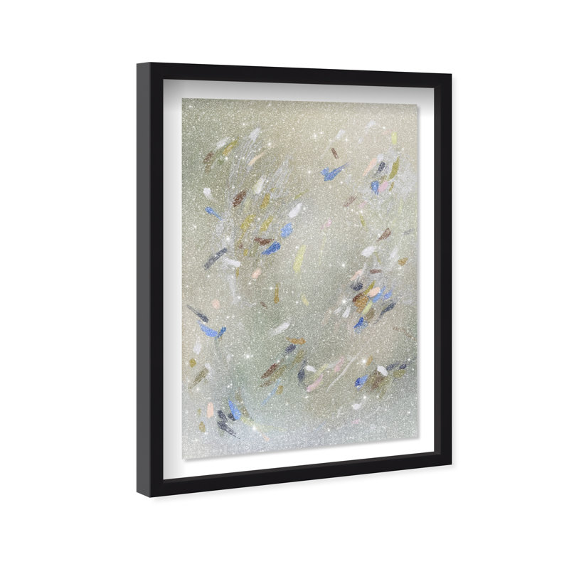 Spontaneous Trace Print by Oliver Gal, 46.5"H x 31.5"W, Black Shadowbox