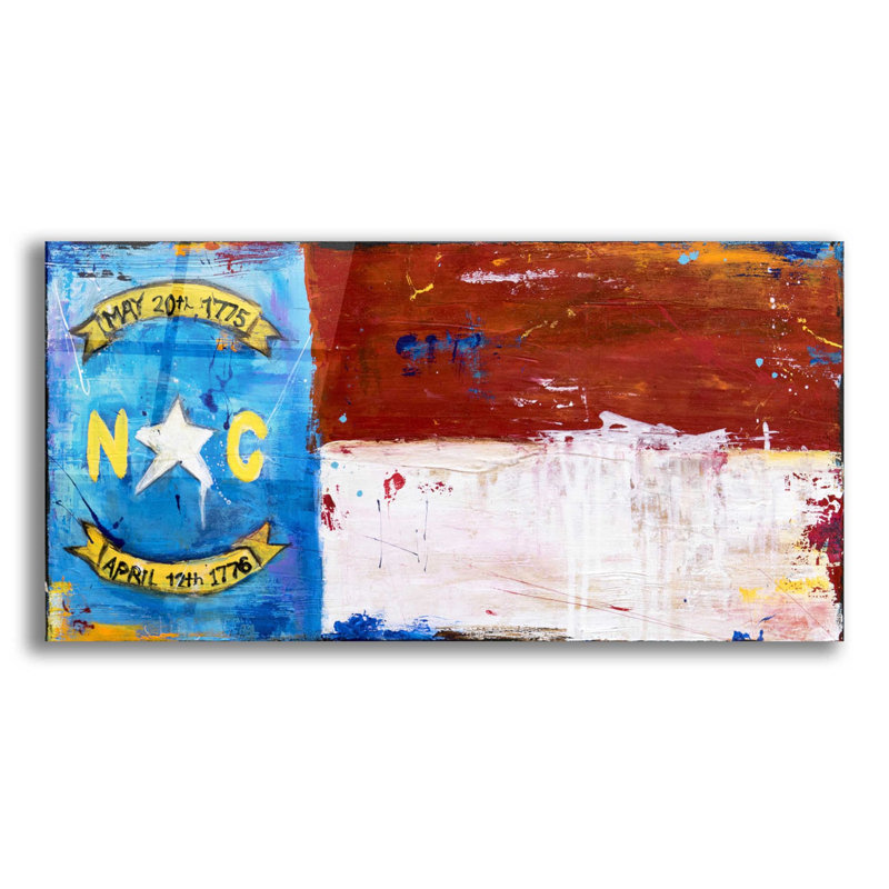 «NC Flag» par Erin Ashley, H 12 po x l 24 po x P 0,2 po