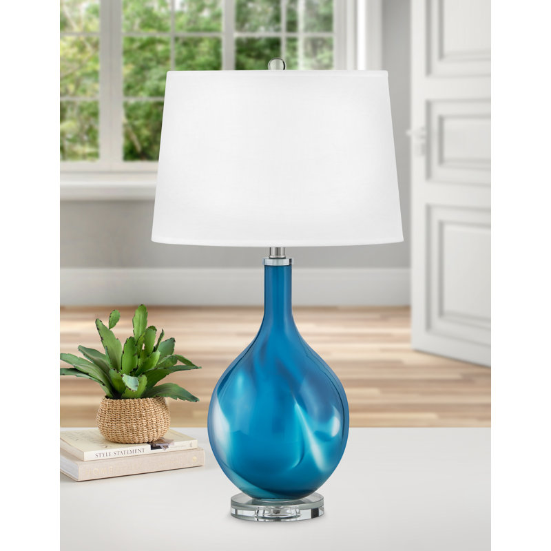 Glass USB Table Lamp