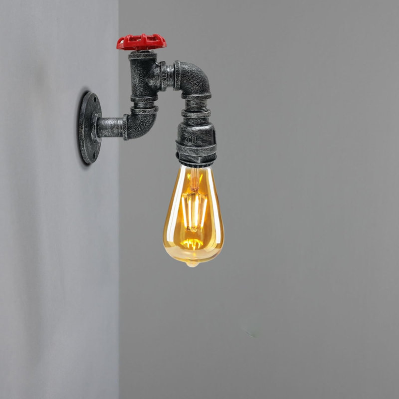 Averill Armed Sconce, Brushed Silver