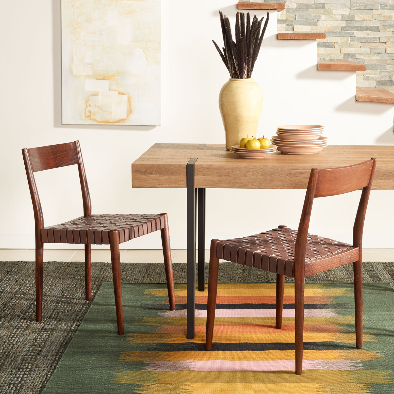 Cosme Dining Armchair, Brown