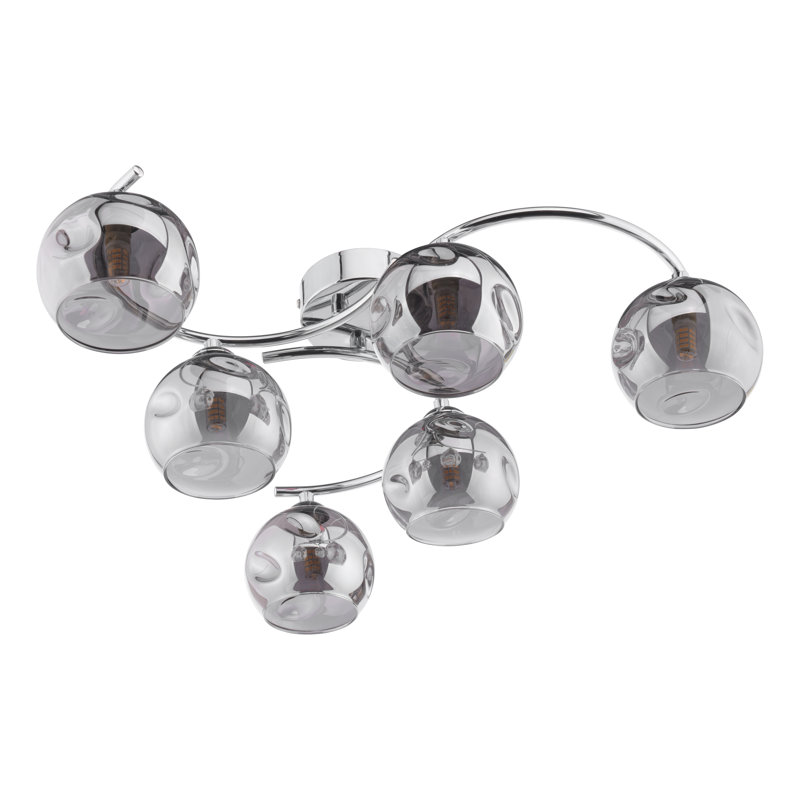 Flush Mount, 21" H x 65" W x 65" D, Polished Chrome