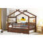 Lit en bois avec couchette-545354615