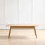 Centre de table Table basse 100% plateau en bois massif avec plateau et plateau de table basse Largeur 120 x profondeur 56 x hauteur 45 cm Bureau d'étude Facile à assembler Bois naturel avec tablette de rangement