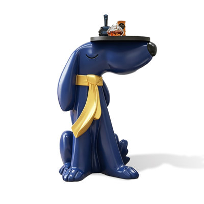Blue Dog shape Resin Decorative Object