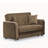 PrimeNest Gravita Collection Upholstered Convertible Loveseat with Storage-1162038905