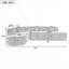 Très grand canapé modulaire en tissu doux de 122 po Mirod-1046995095
