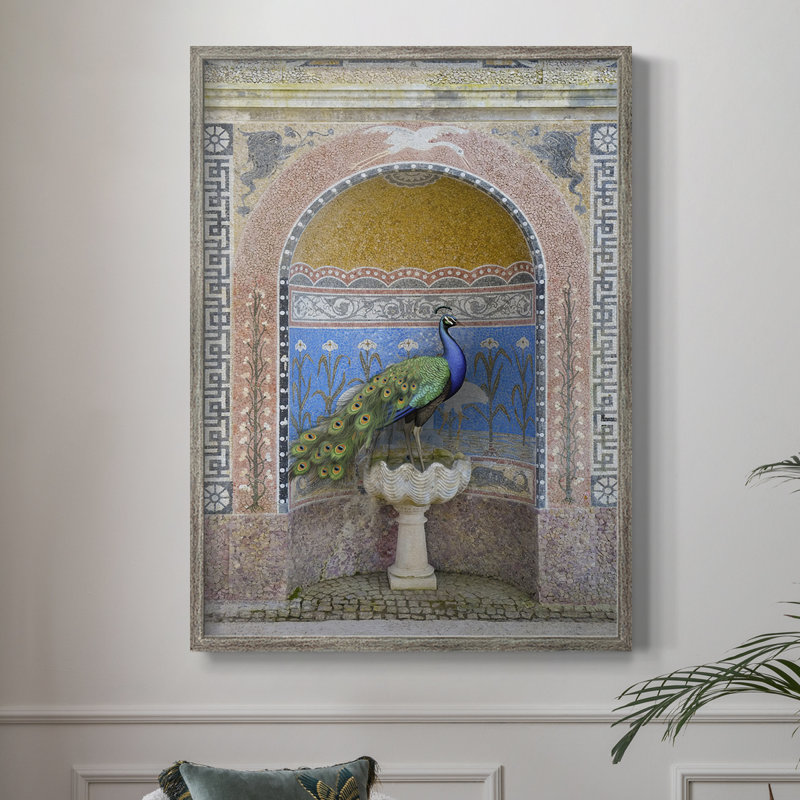 Impression paon Palace - bois massif 50295, H 21 po x l 17 po