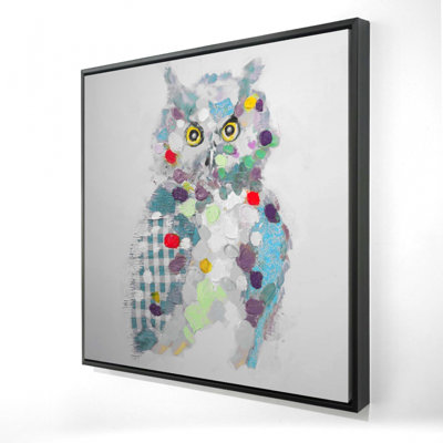 " Textured Abstract Owl "