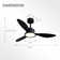 42''/52'' 3 - Blade Dimmable Ceiling Fan With Led Light & Remote Control
