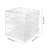 17.71'' H x 18.7'' W Acrylic Display Case Pastry Countertop with 3 Trays