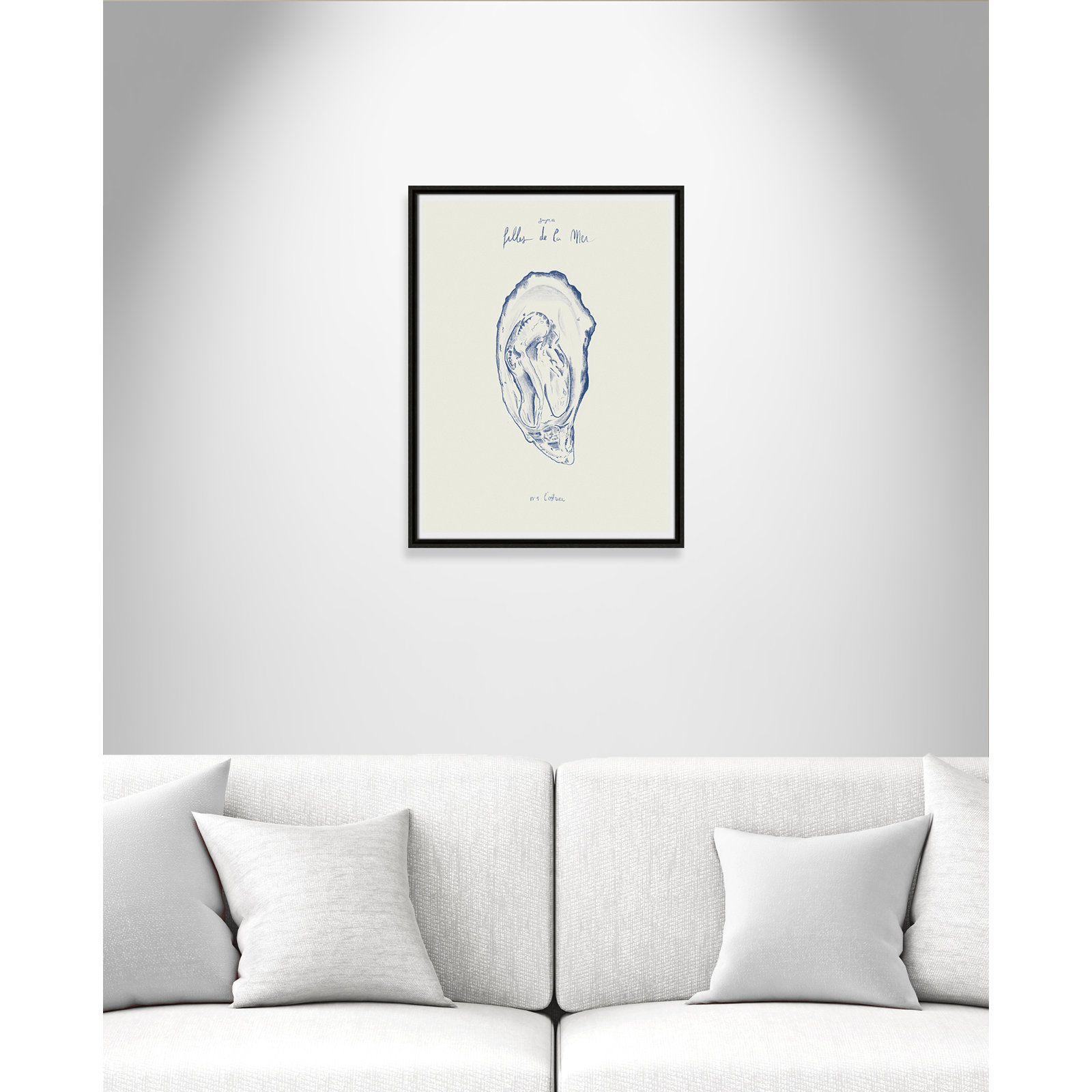 Filles de la mer I Print by Mora, 25.5" H x 19.5" W, Espresso Floater
