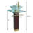 The Renovators Supply Inc. 23.63'' Glass Square Bathroom Sink with Faucet