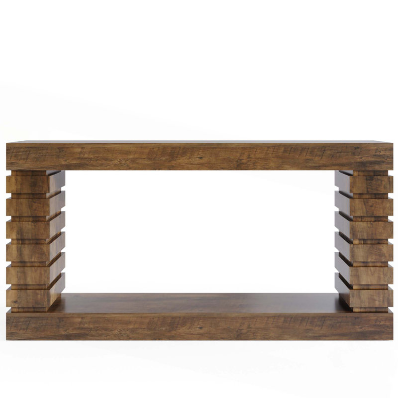 70.87" Narrow Brown Wood Console Table With Storage For Entryway Sofa Table, Hallway Living Room