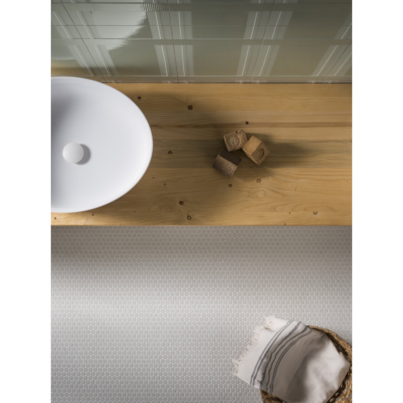 Galet italien mosaïque blanche