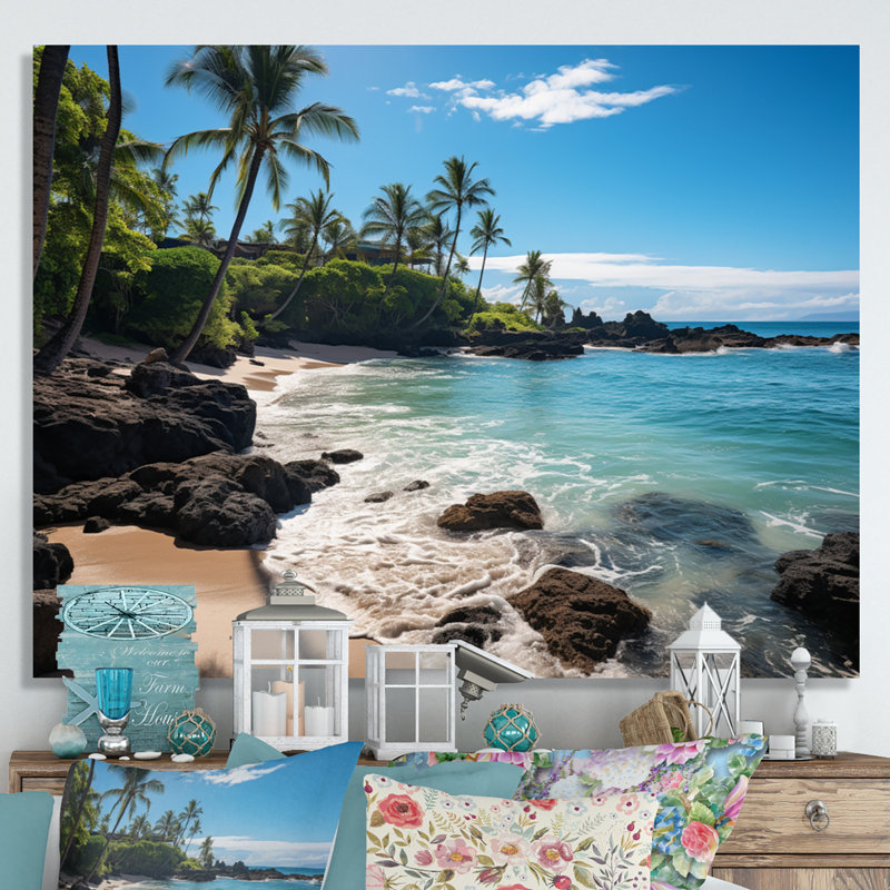 Maui Tropical Dreamscape II - Maui, impression sur toile encadrée, Toile tendue, H 34 po x l 44 po x P 1,5 po