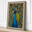 Peacock in Repose Botanical - Wrapped Canvas-1481241840-1481241855