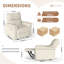Fauteuil inclinable mural avec port USB et velours flocon de neige-471874153-471874150