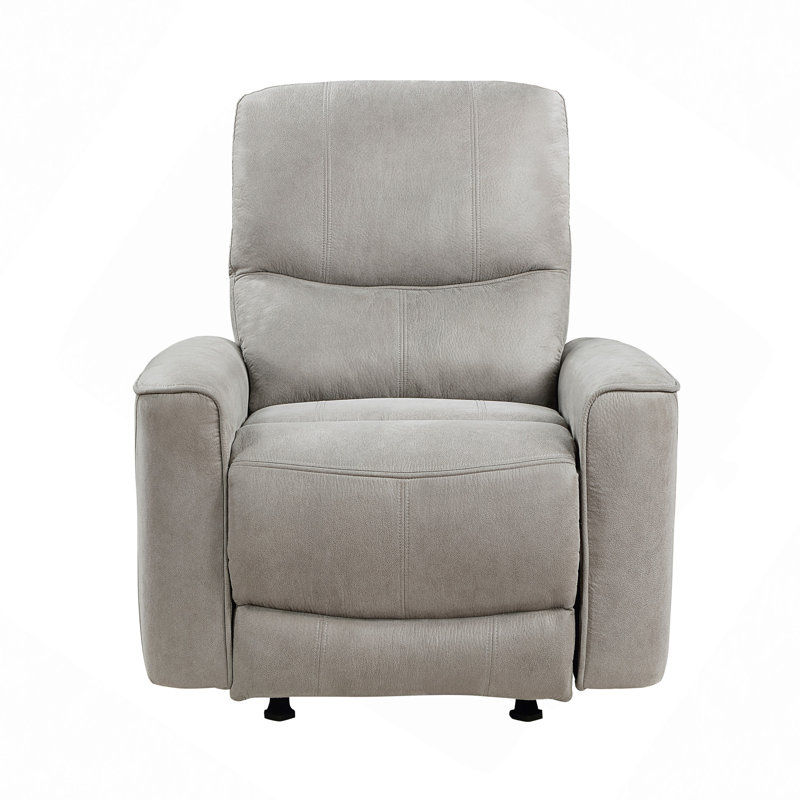Chaise berçante inclinable en microfibre polie 1pc
